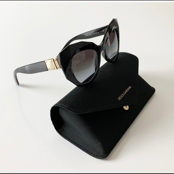 Dolce & Gabbana Accessories - Dolce&Gabbana unique geometric cat eye sunglassess